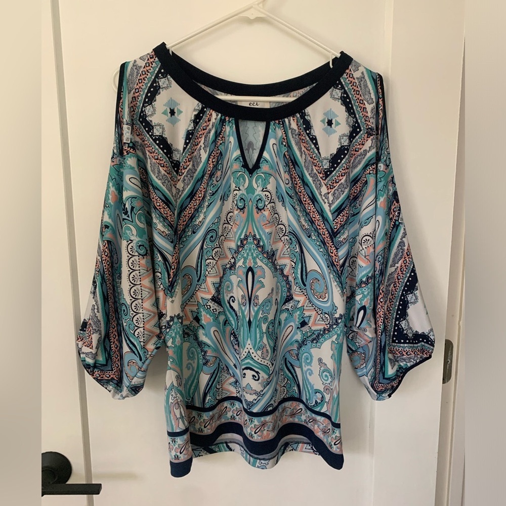 ECI 3/4 Sleeve Blouse